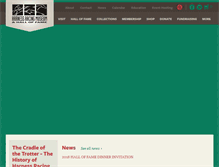 Tablet Screenshot of harnessmuseum.com